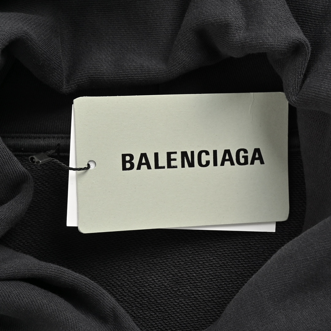 Balenciaga 24Fw Wireless Signal Letter Print Hoodie