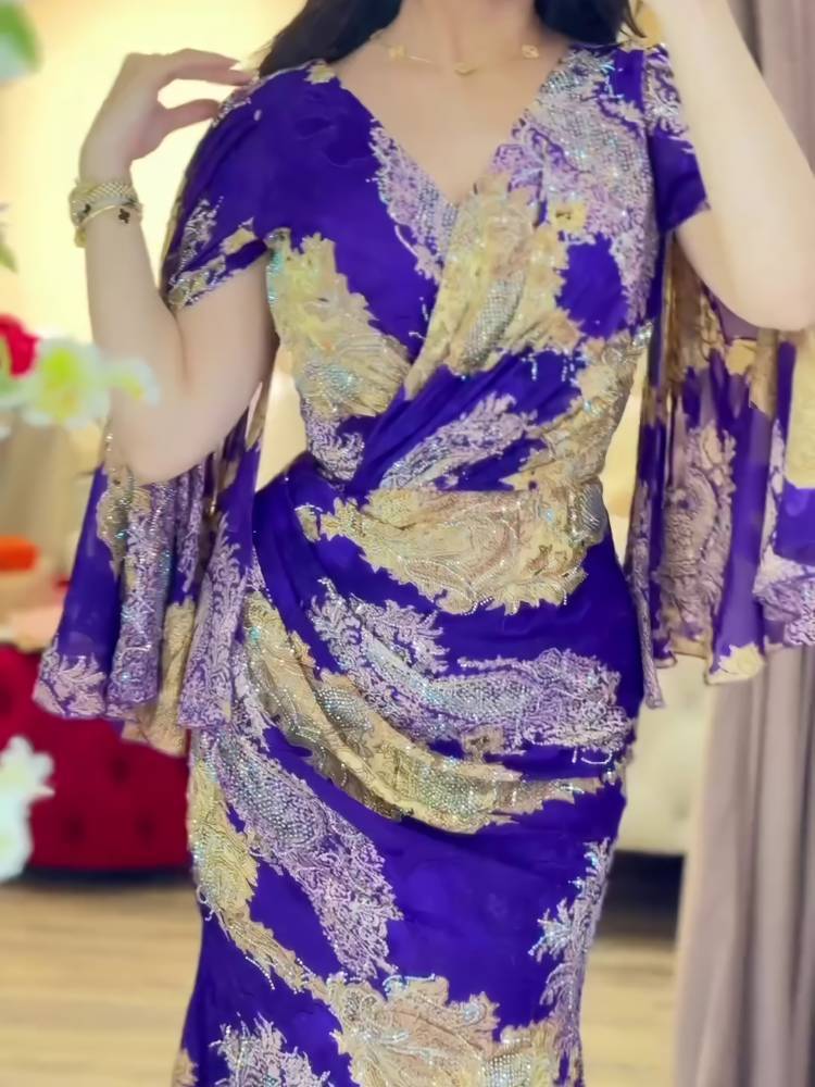 New Printed Hot Drill Shine Dress
