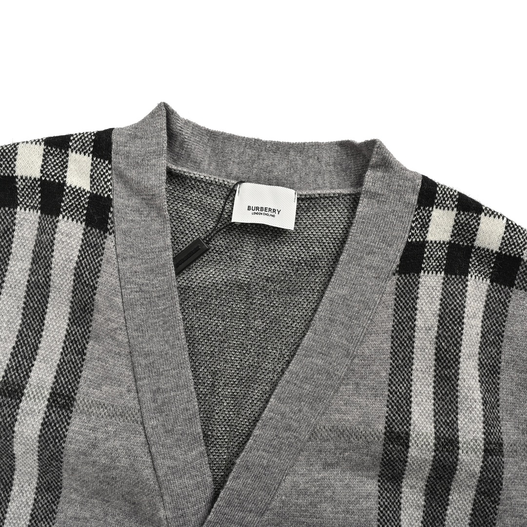 Burberry 24Fw Classic Check Cardigan Sweater