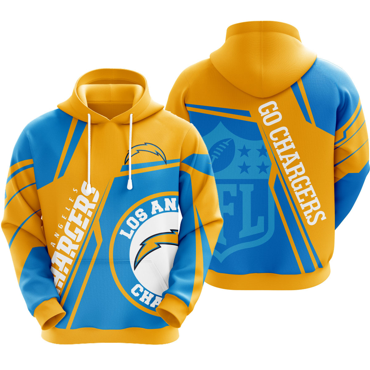 LOS ANGELES CHARGERS 3D HOODIE NOV06