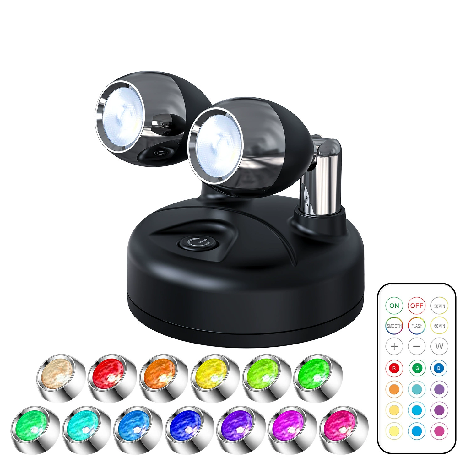 🔥ON SALE🔥Dual Head RGB LED Spotlight with Remote