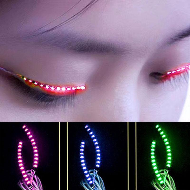 Waterproof Luminous LED Eyelashes with 7 Flashing Modes