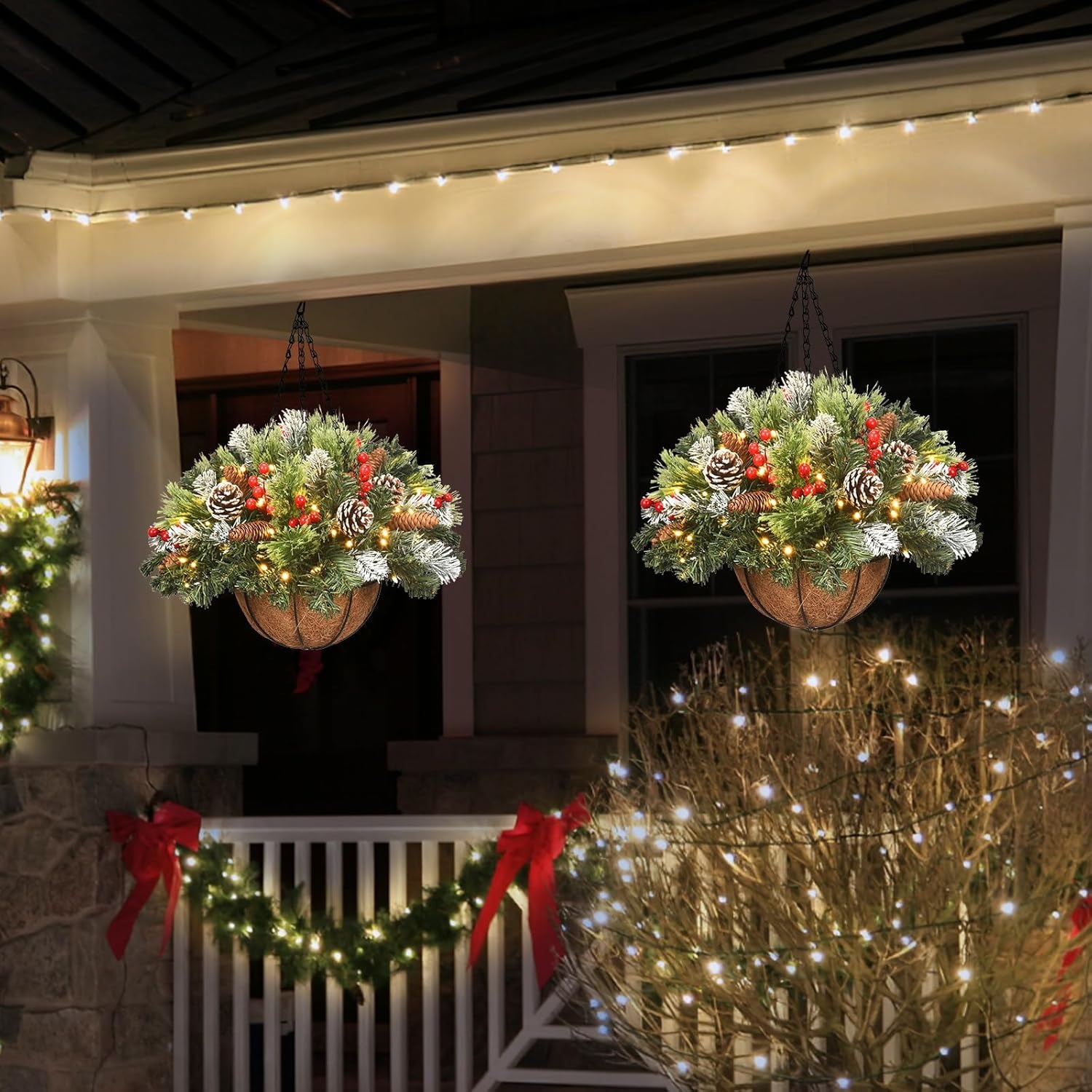 🎅HOT SALE 60% OFF⛄ - 2025 Artificial Christmas Hanging Basket