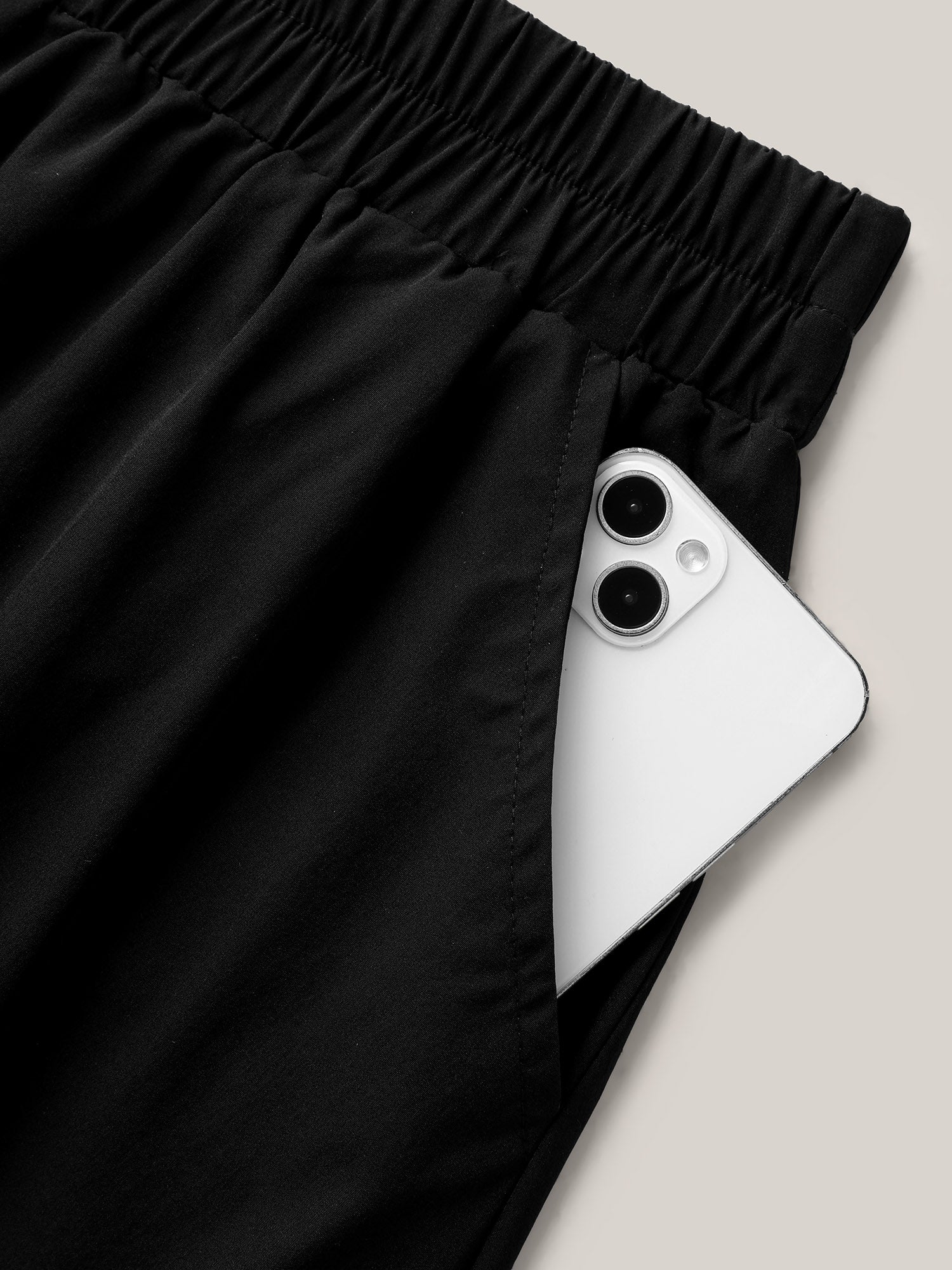 Bubble Hem Stretch Waist Midi Skirt