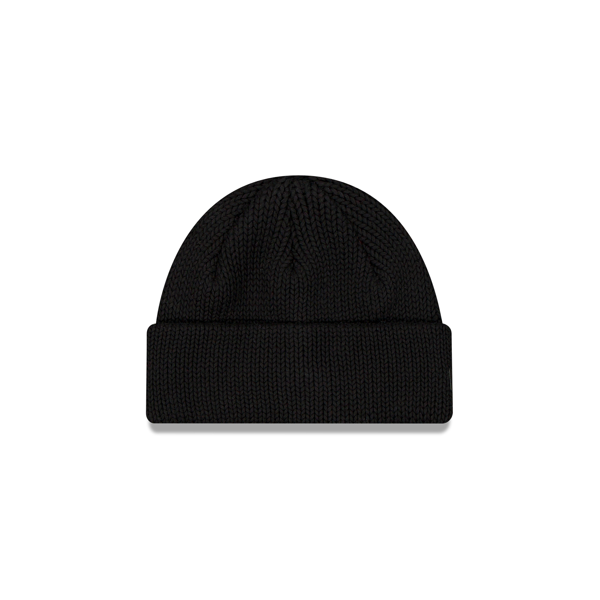 New Era Branded Black Short Knit Beanie Hat