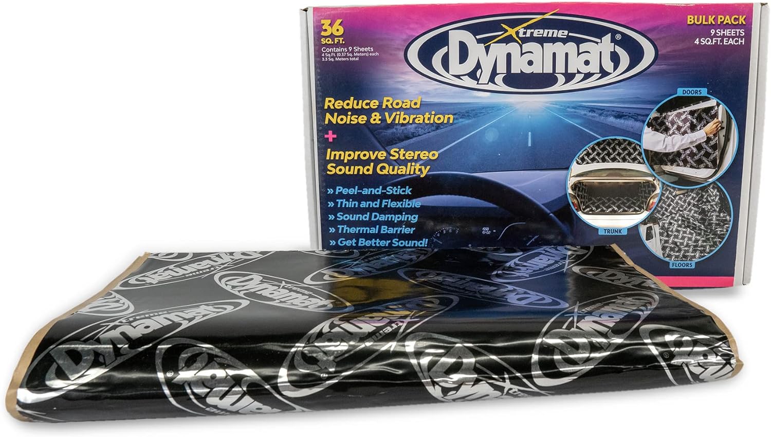 Dynamat Thick Self-Adhesive Sound Deadener with Xtreme Bulk Pack 9 Sheets