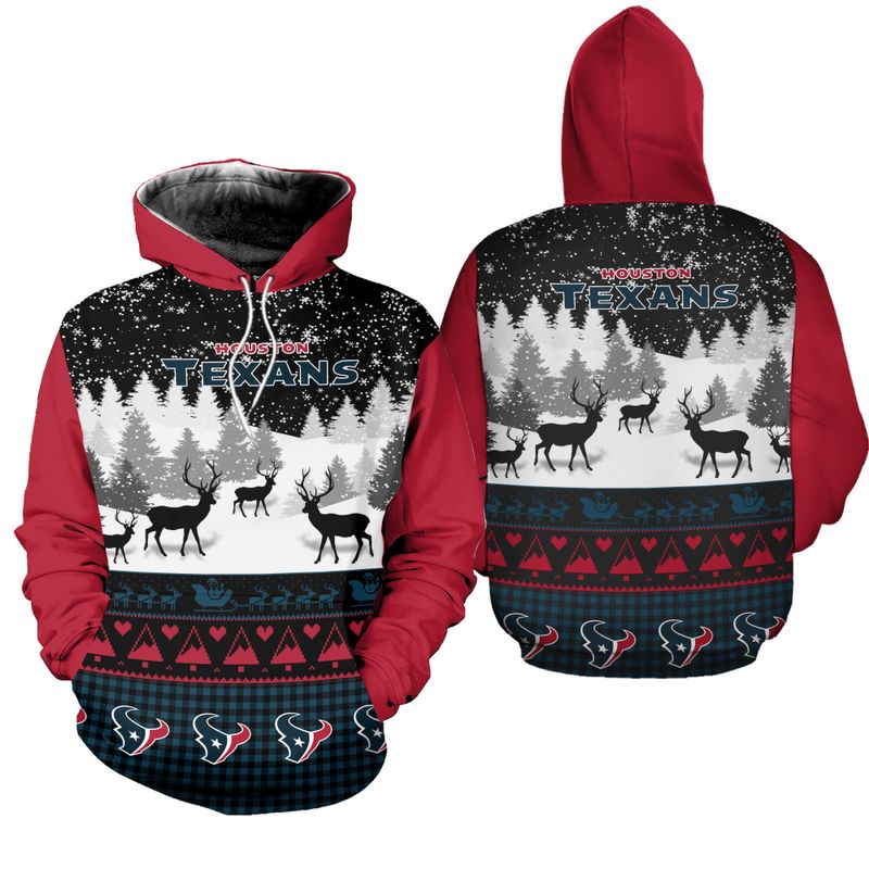 HOUSTON TEXANS HOODIE 3D GIFT FOR XMAS