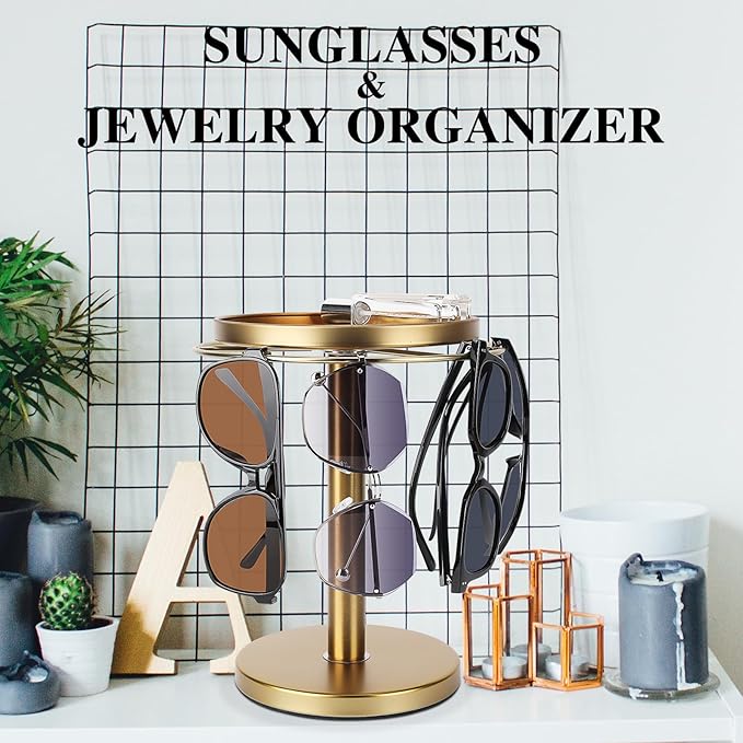 🕶️🕶️360° Rotating Sunglass Organizer Storage