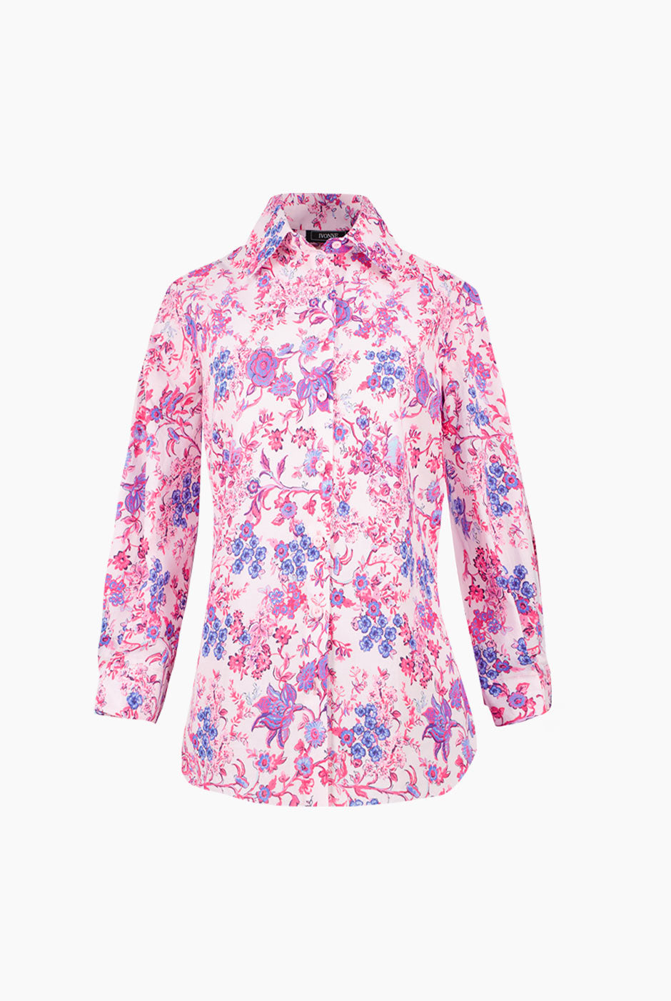 Blusa camisera recta estampada