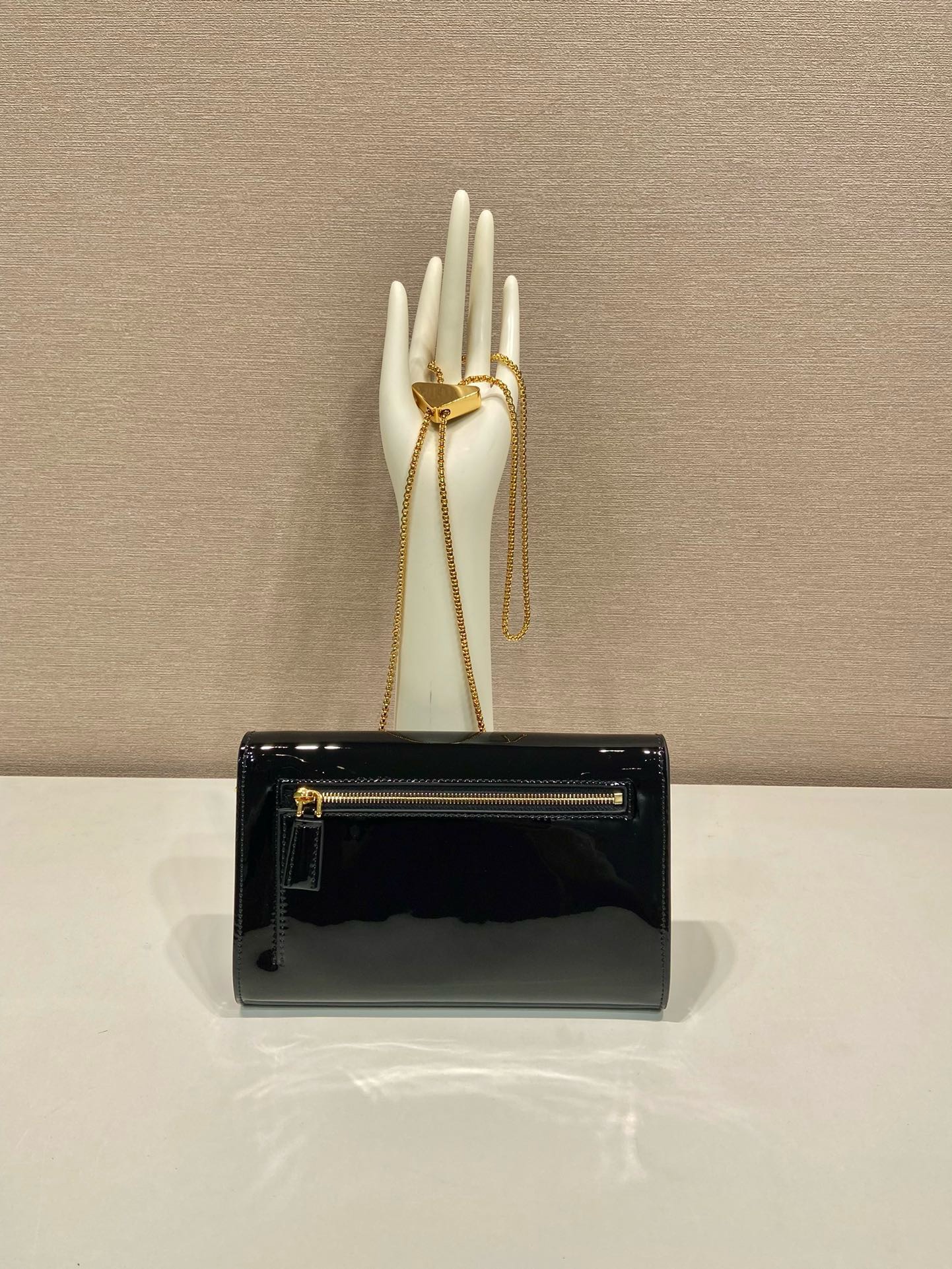 Prada Patent Leather Envelope Bag 92698580