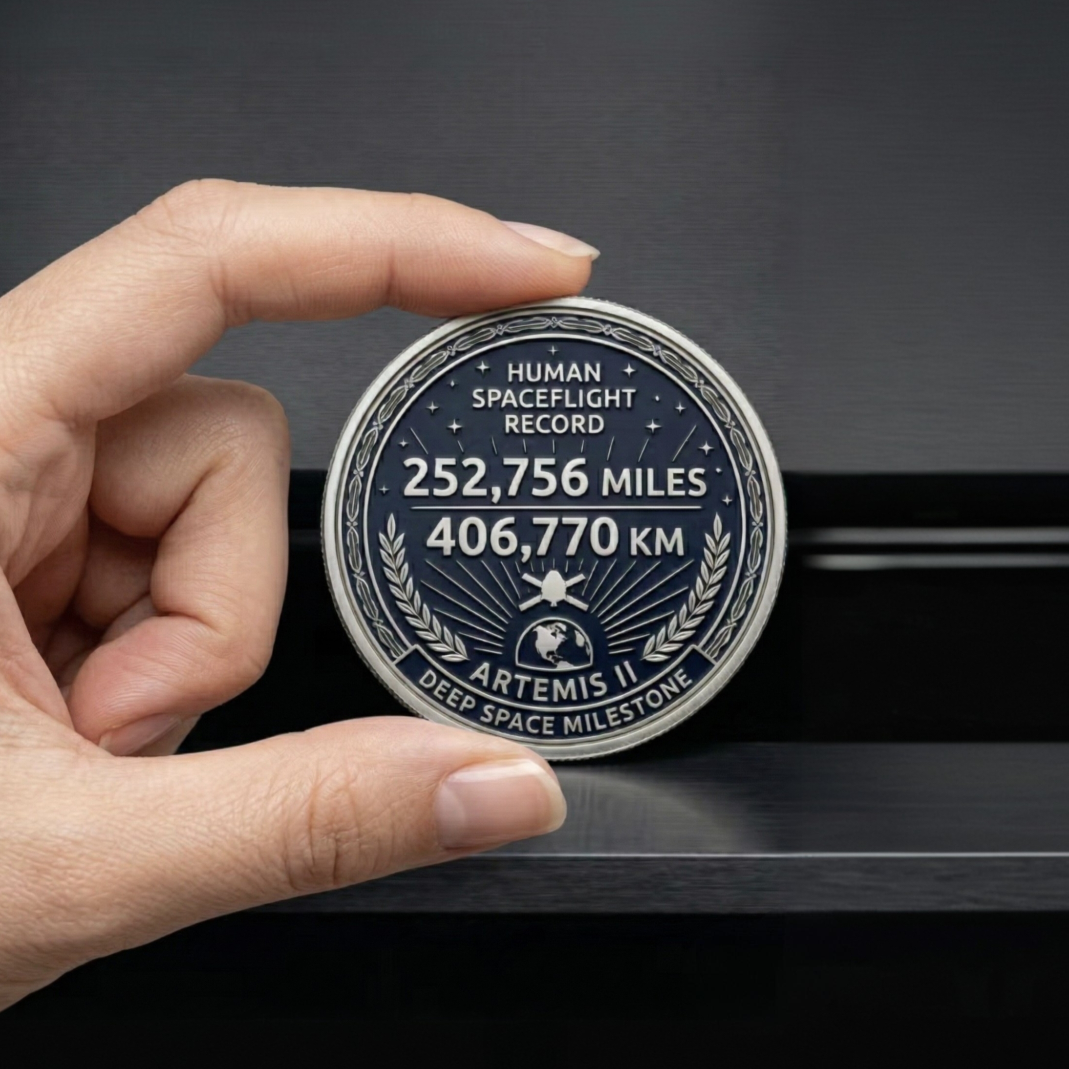 🌌 Artemis II: 252,756 Miles Record – Legacy Challenge Coin
