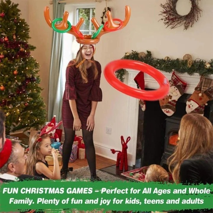 🎄Early Christmas Hot Sale 48% OFF- Reindeer Antler Ring Toss Game