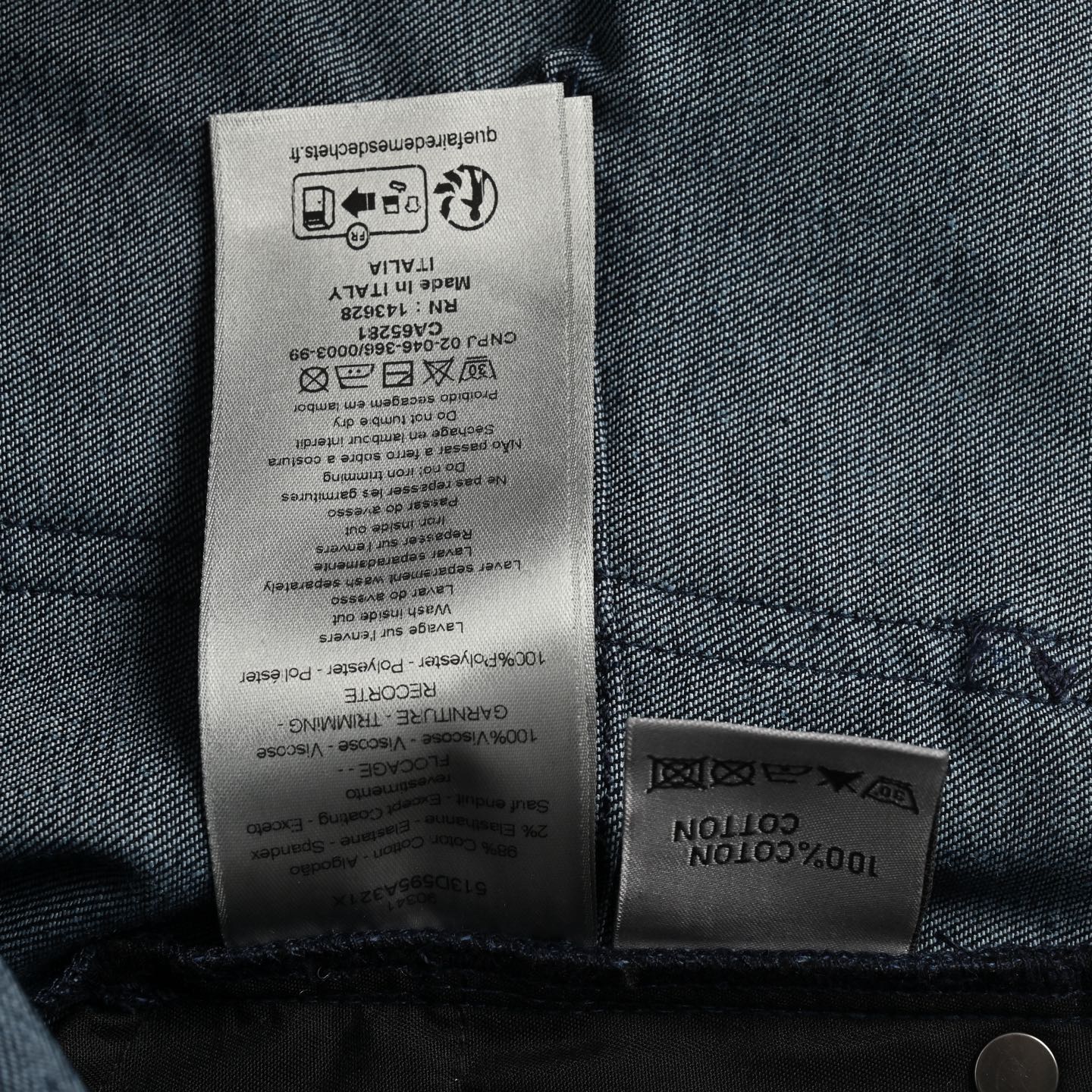 Dior 25ss Kaws co-branded snake year limited edition monogram full print denim trousers