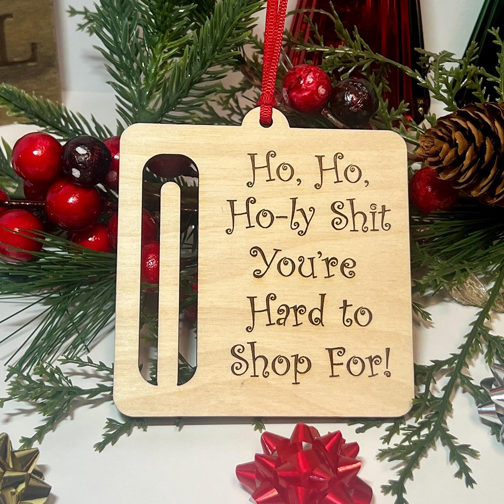 Ho-Ho Holy Shit Your Hard to Shop for Cash Gift Ornament