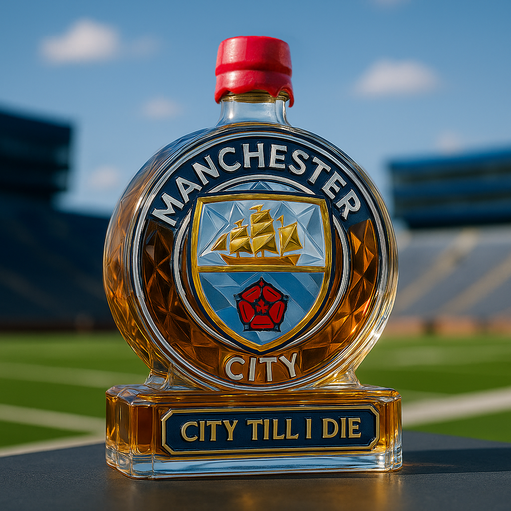 Manchester City Whiskey Bottle