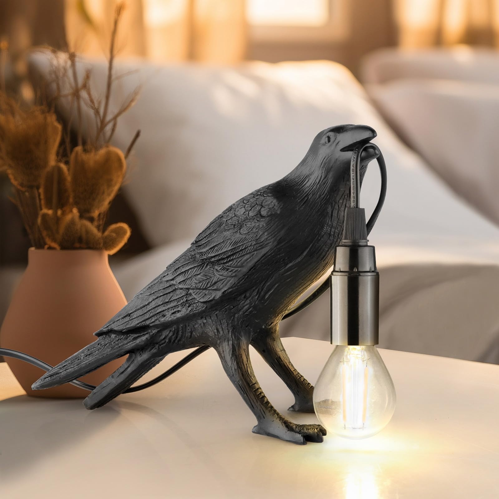 💥ON SALE💥Raven Lamp Adjustable Brightness with Bulb