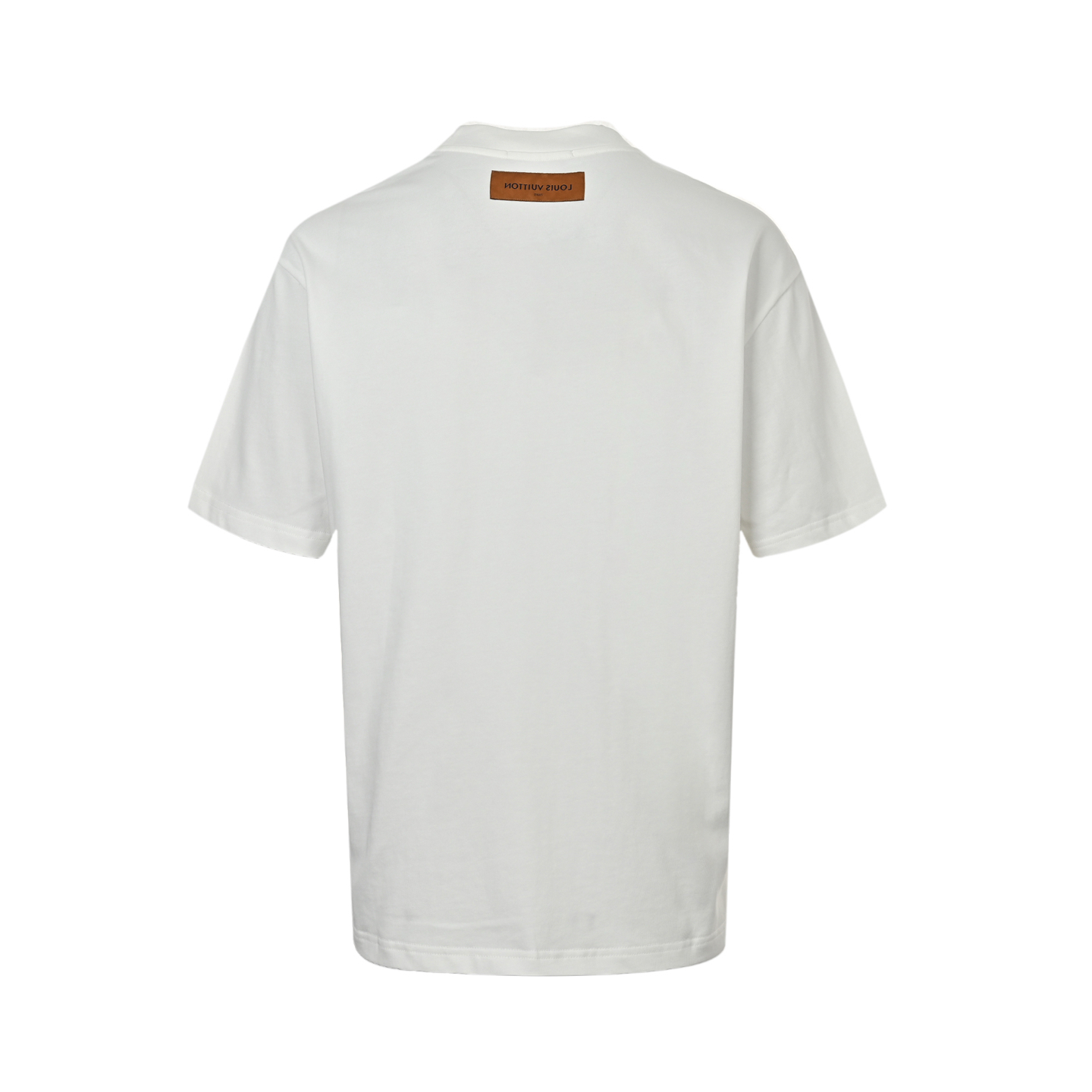 Louis Vuitton 25ss neckline lettering embroidered short sleeves
