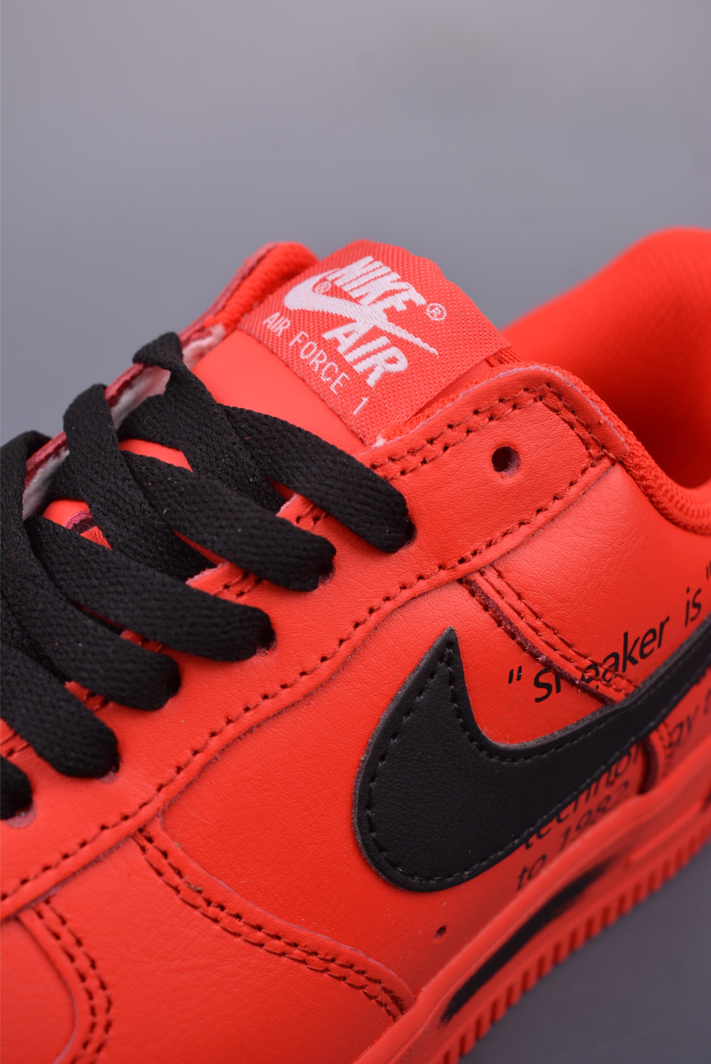 OFF WHITE x Nike Air Force 1’07 Low Sneakers “Red and Black” FD7039-600