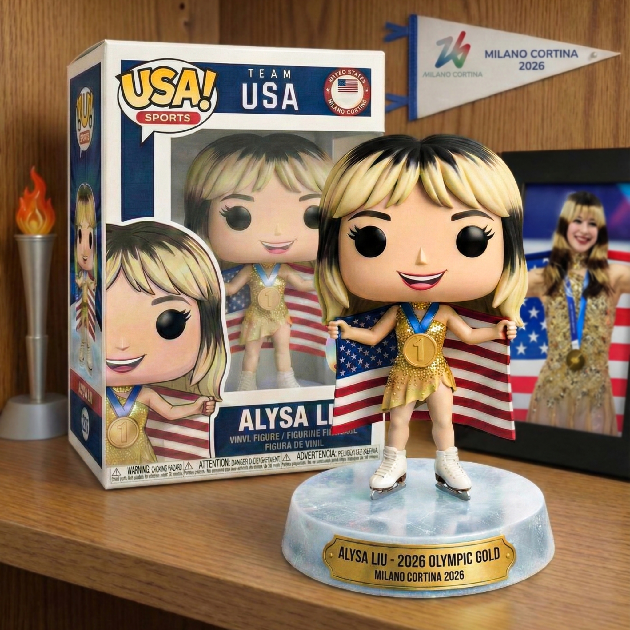 Alysa Liu – 2026 Winter Olympic Gold Commemorative Pop! Figure