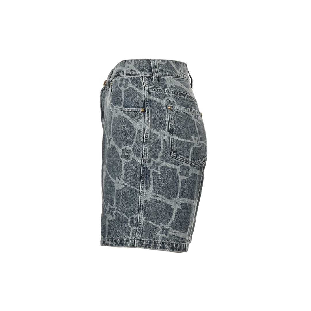 Louis Vuitton 24ss jacquard denim shorts