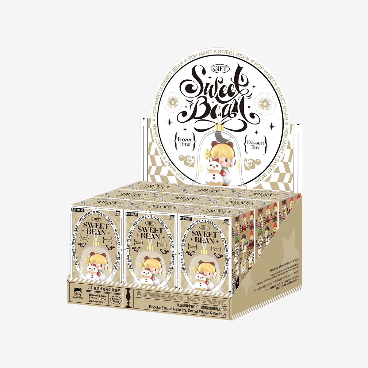 POP MART Sweet Bean Frozen Time Dessert Box Series Figures [1 Blind Box]