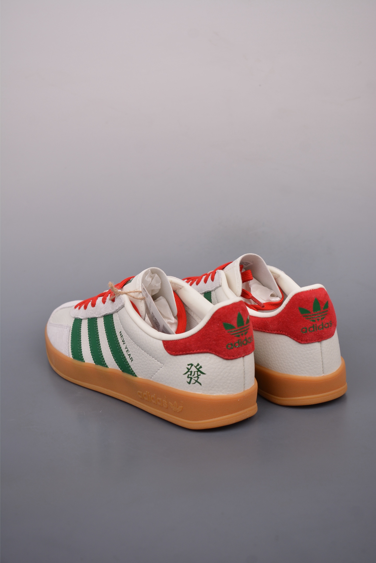 Adidas Samba OG White, Red and Green CH6336
