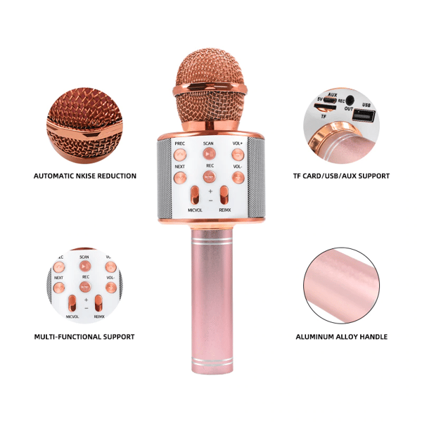 [🎅PRE-CHRISTMAS SALE 48%OFF NOW] Wireless Bluetooth 3-In-1 Karaoke Mic Speaker -BUY 2 FREE SHIPPING