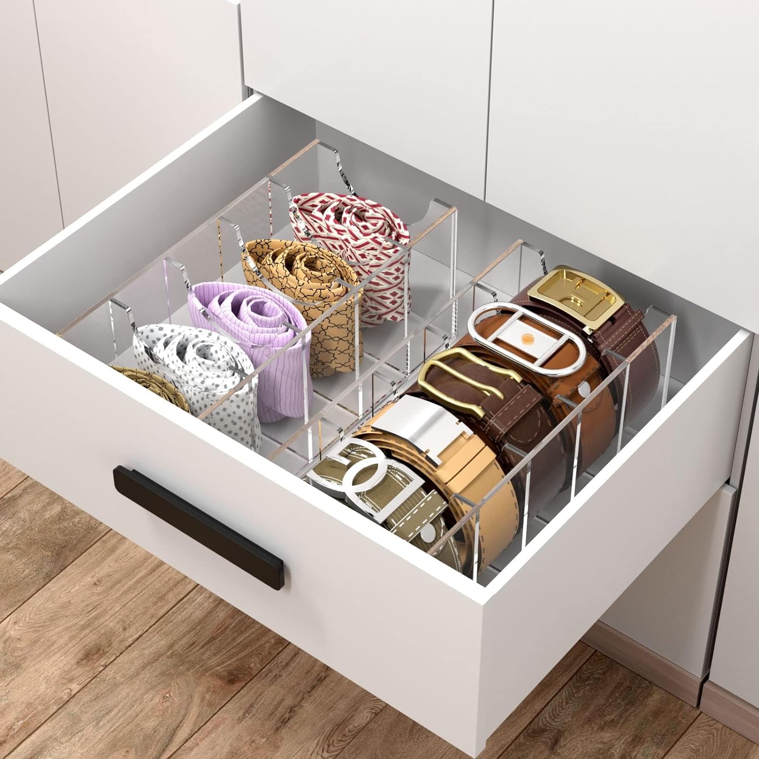 🤩Acrylic Belt Storage Holder for The Closet