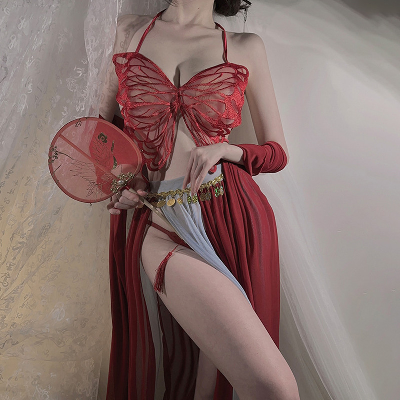 Lace-up Butterfly Lingerie Skirt Sexy