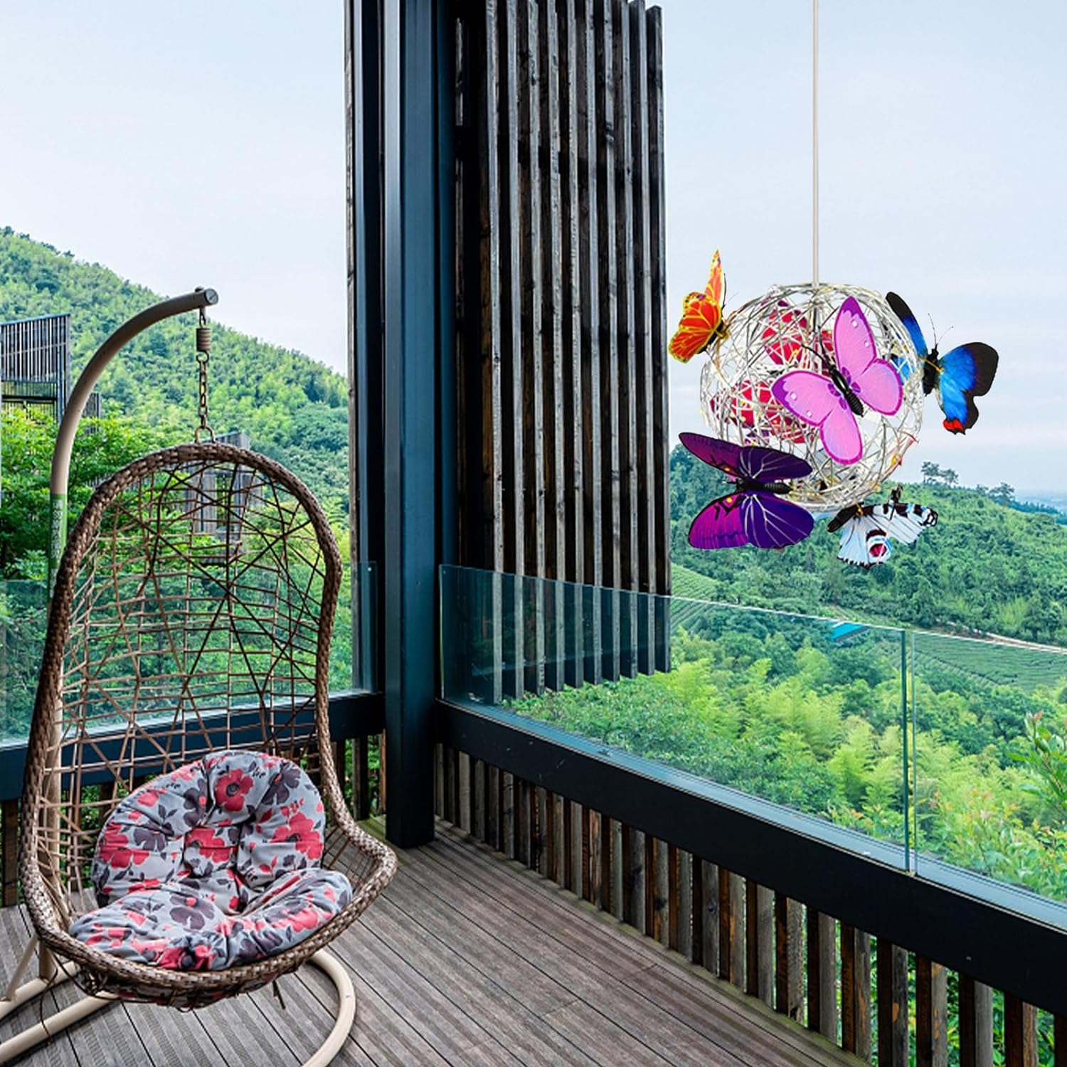 ❤️Mother's Day Sale 50% OFF❤️New Arrivals!!! - Pendant Outdoor Solar Colorful Big Butterfly Roaming Light