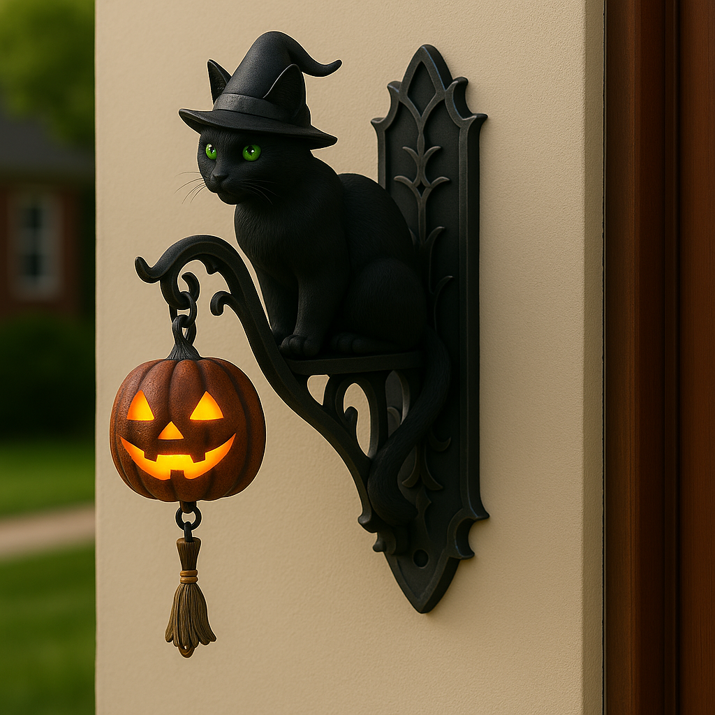 Witch Cat Door Bell