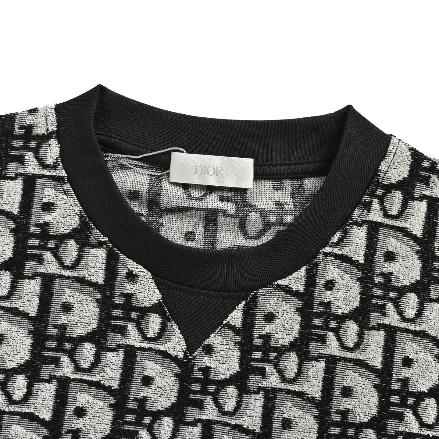 Dior 25ss full-print CD monogram jacquard towel short sleeve