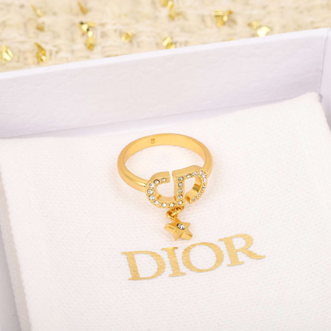 Dior Pentagram CD Ring