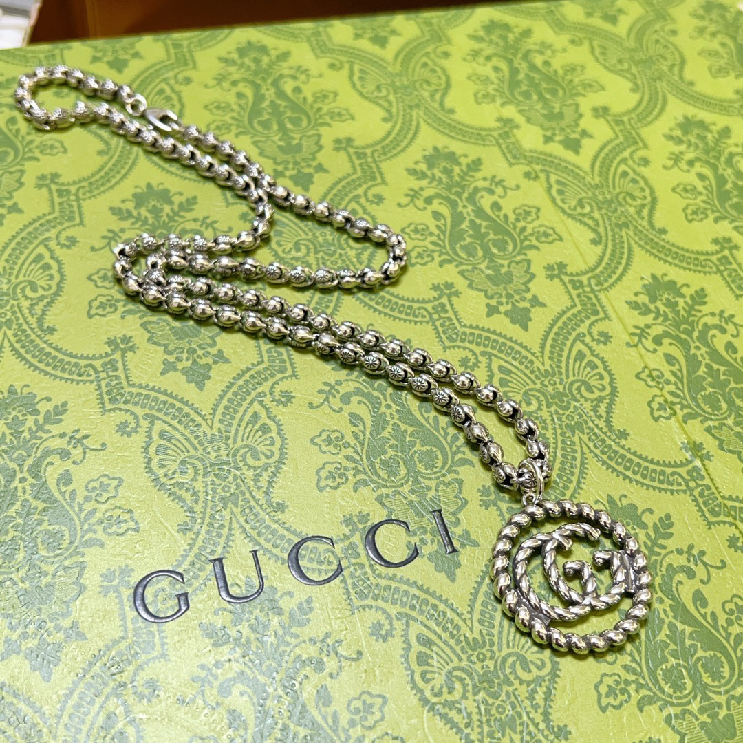 Gucci Anger Forest Series Braided GG Vintage Necklace