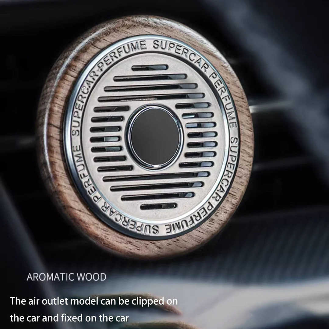 Walnut Aromatherapy Pendant Long-lasting Light Fragrance Car Diffuser Pendant High-end