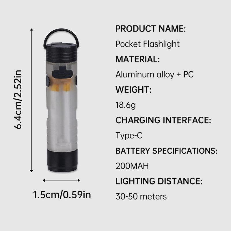 🔥ON SALE - 50% OFF🔥Pocket Rechargeable EDC Flashlight