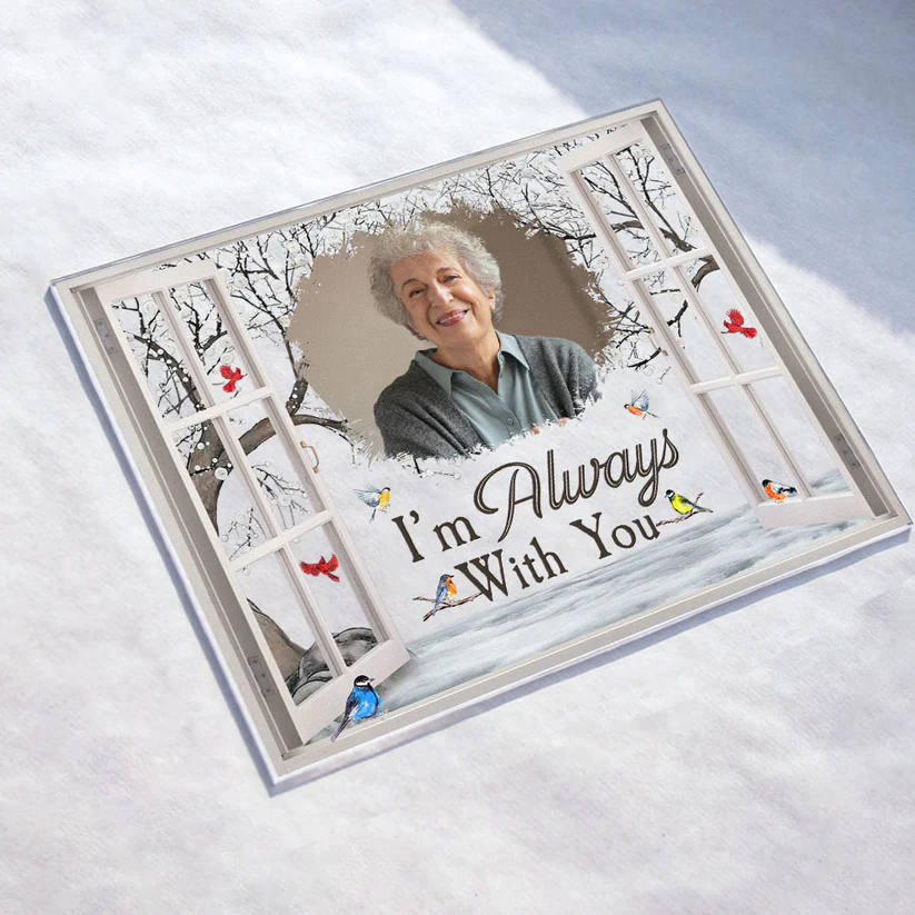 I'm Always With You Memorial-Custom Photo Memorial Plaque