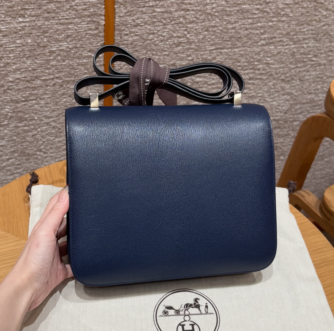 Hermès Constance 73 Blue saphir handbag (handmade to order)