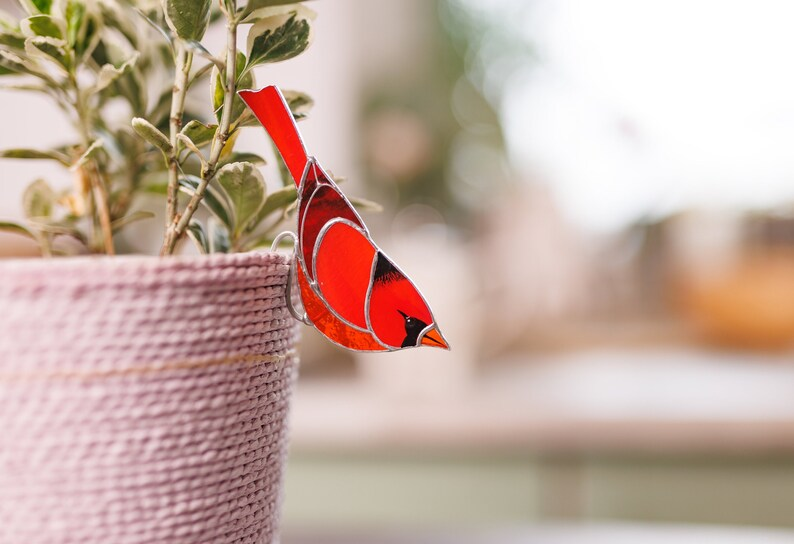 Stained Glass  Planter Decor