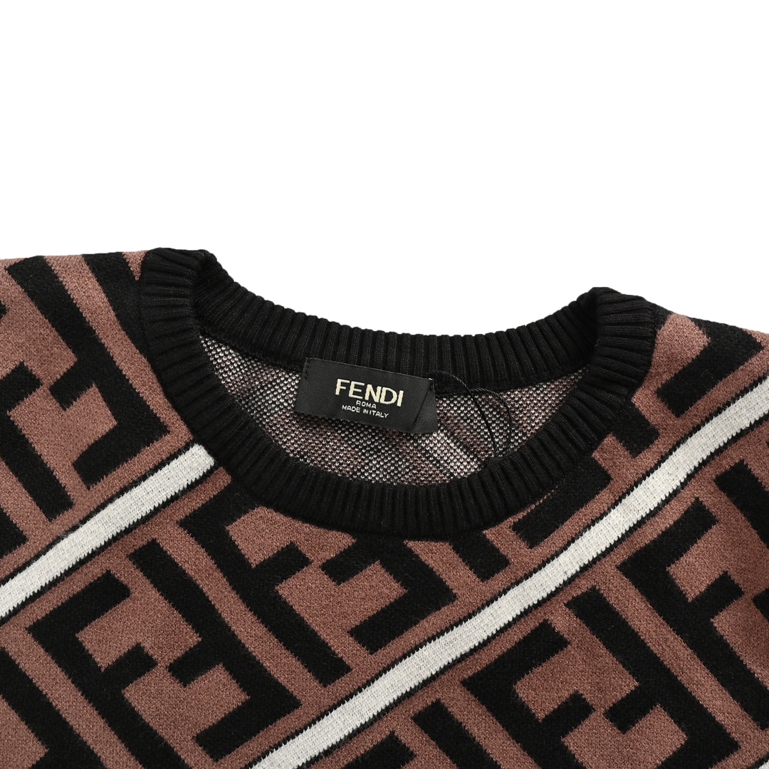 Fendi 24Fw FF all-over jacquard sweater