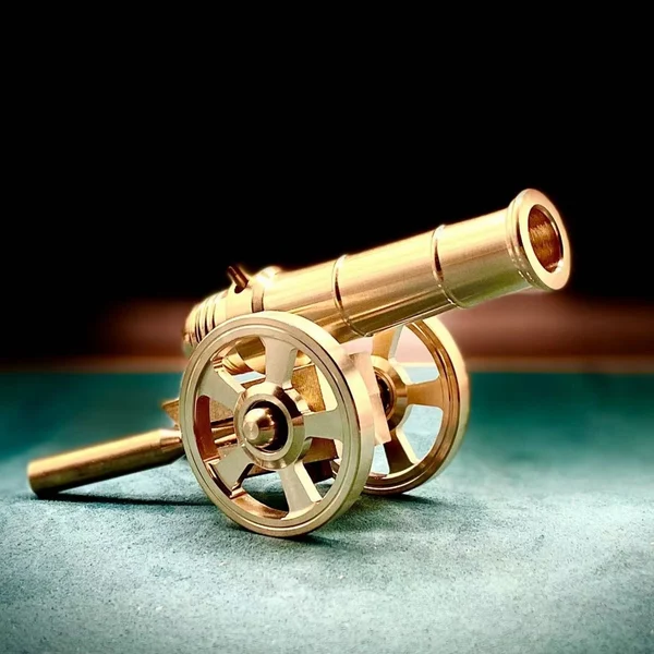 Solid Brass Cannon (Fireable And Assembled)