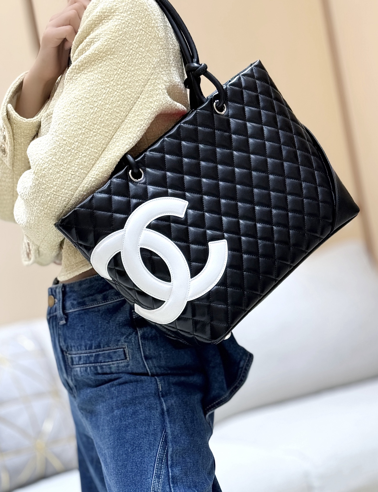 Chanel used Cambon tote A29795 00158