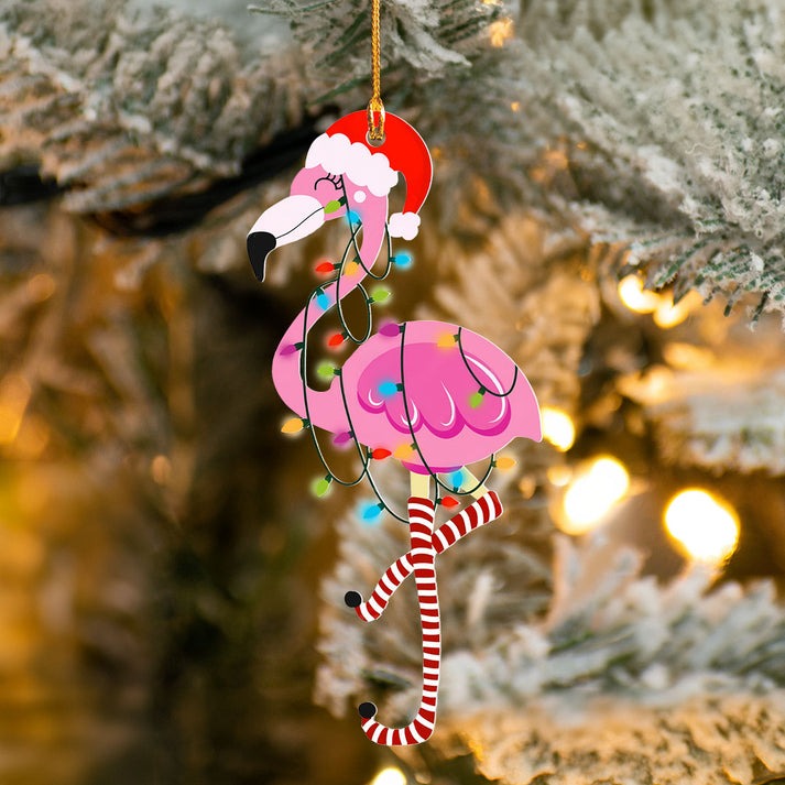 Flamingo Christmas Ornaments