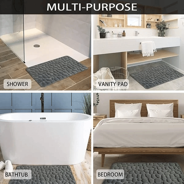 💥Cobblestone Embossed Bathroom Bath Mat💥