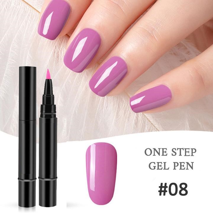 (🔥Last Day Flash Sale-50% OFF)One Step Nail Gel Pen-🎉Buy 9 Get 9 Free Now(Get All Color)!