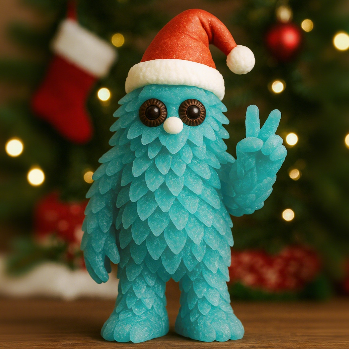 Sea Glass Yeti Holiday Decorations