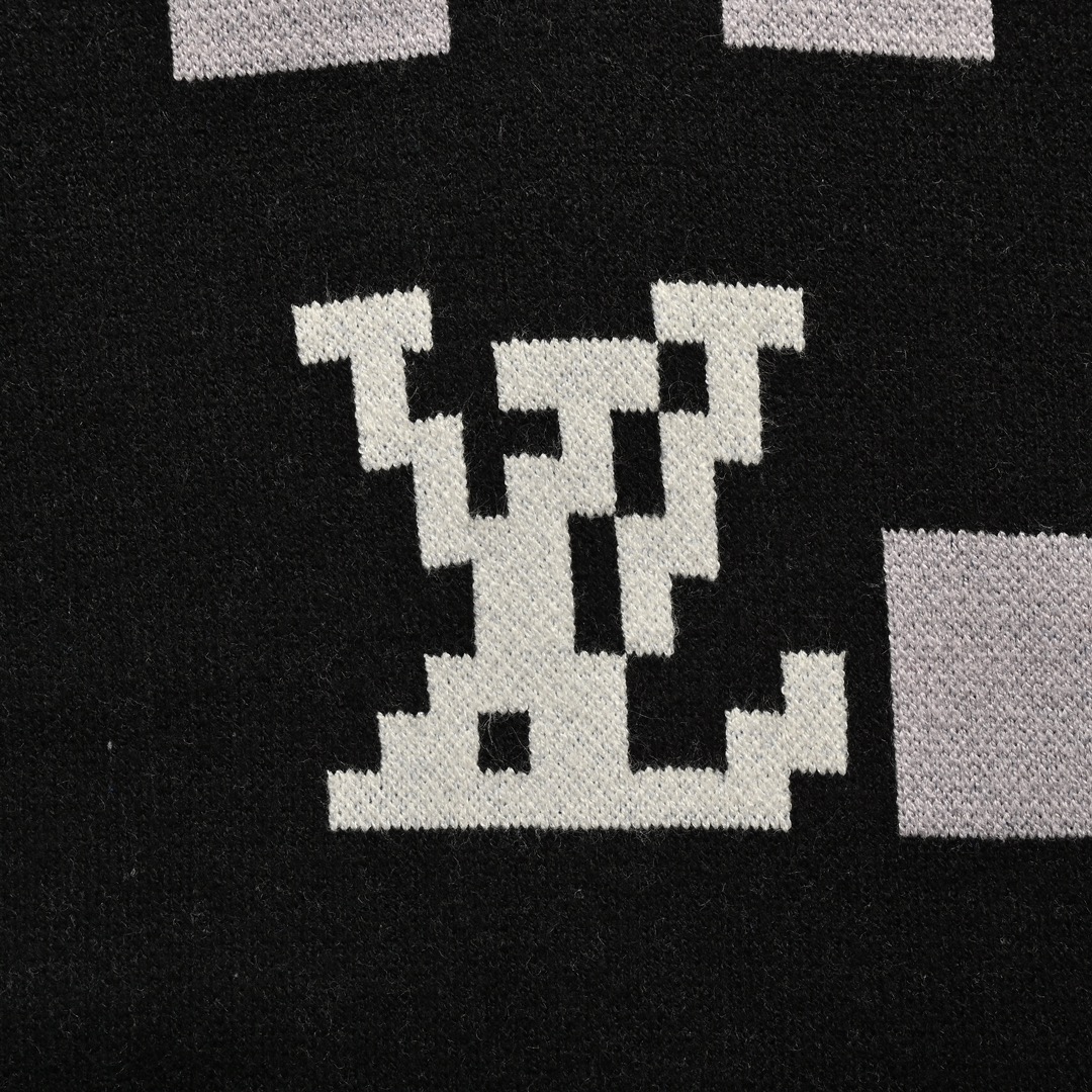 Louis Vuitton 24Fw mosaic jacquard sweater