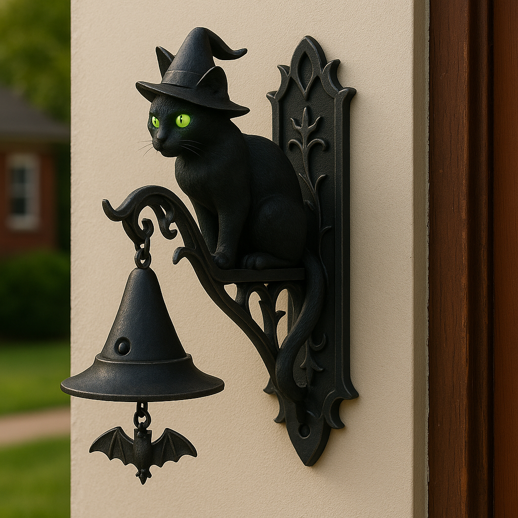 Witch Cat Door Bell