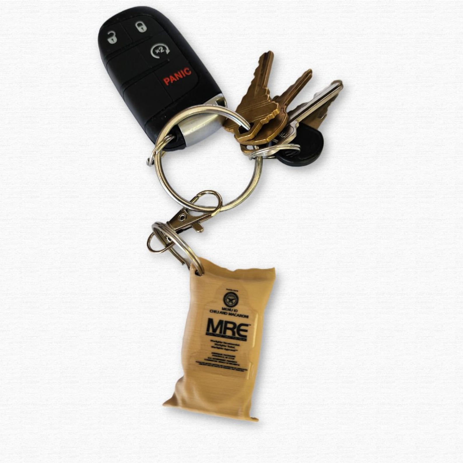 MRE Chili-Mac Keychain | Perfect gift for Veterans