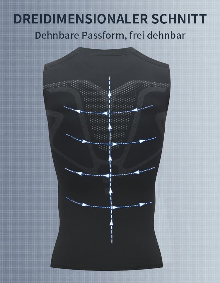 Quick-drying body shaping ionic ice undershirt